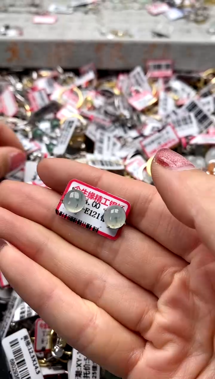 【闪购商品】翡翠戒指银S925镶嵌555555-6