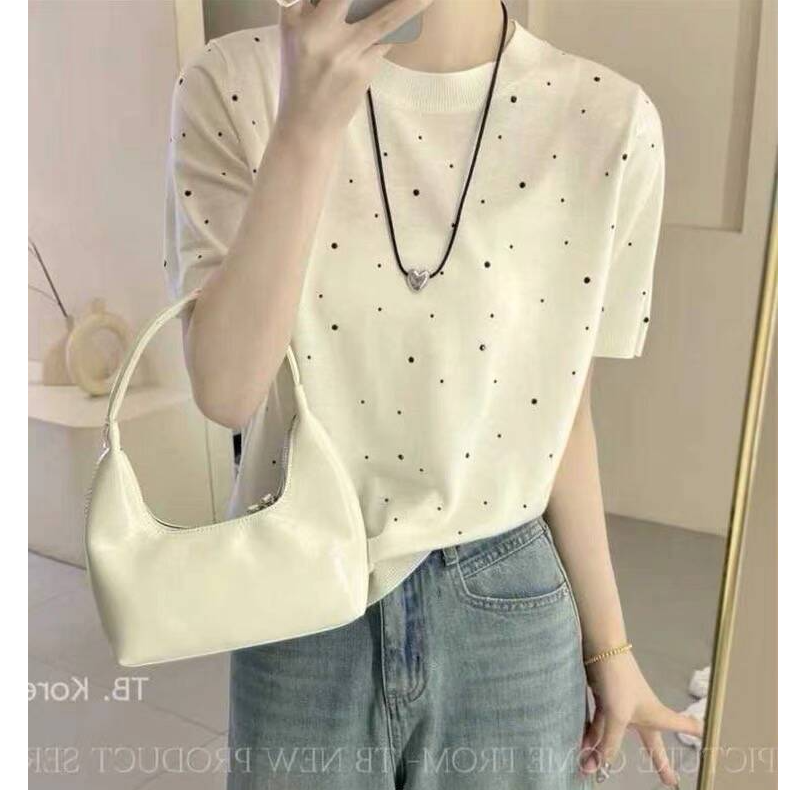 【巴黎灰】3806超柔软新款高品质圆领星空针织上衣