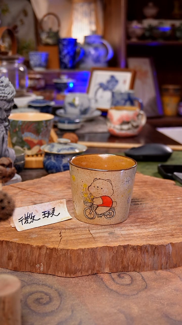 杯子熊手工手绘手工手绘