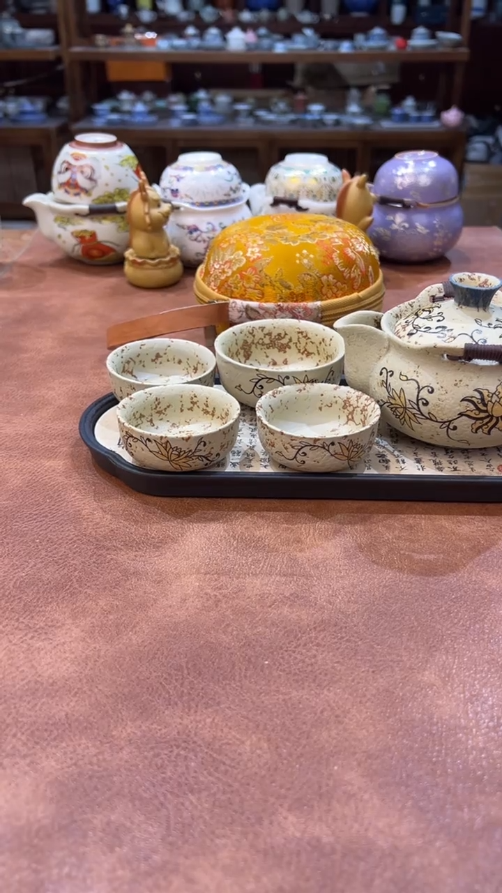 真的很便宜会开片的旅行茶具