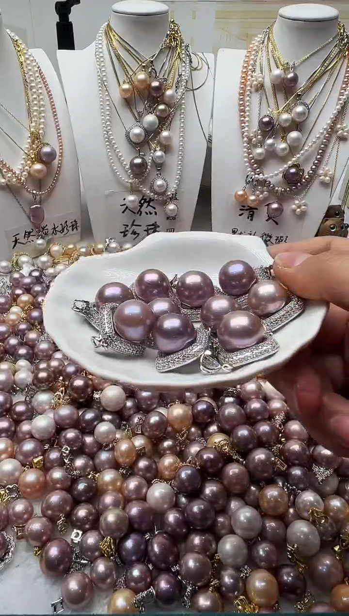 颈饰合金淡水珍珠033