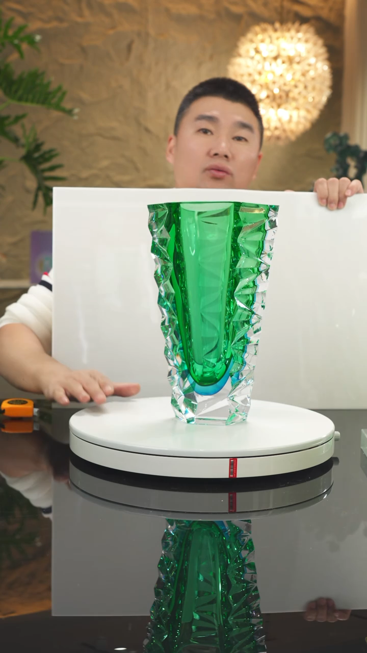 【闪购商品】瓷片福利蓝绿切面花瓶