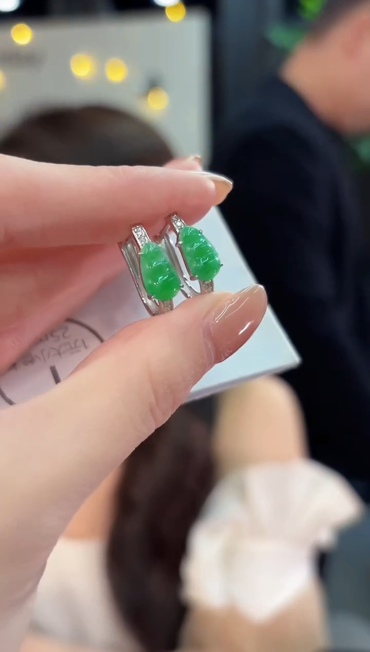 未镶嵌翡翠耳饰缅甸A货/多样性发货/一件