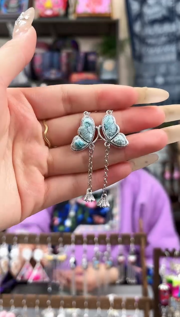 织绣民族风非遗老绣苗银饰品607