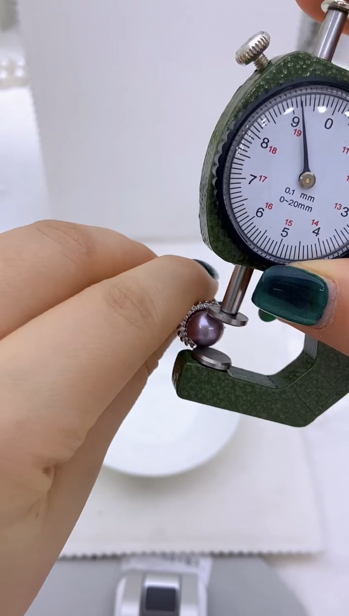 【闪购商品】淡水珍珠戒指银S925镶嵌86