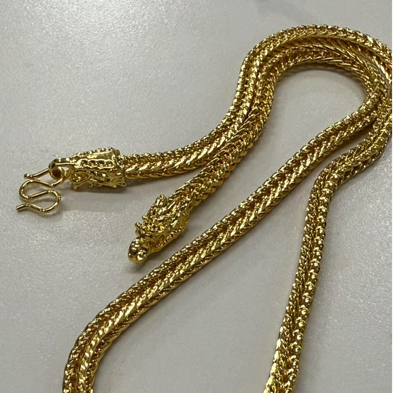 FC 017 龙头 龙纹男项链加粗加厚