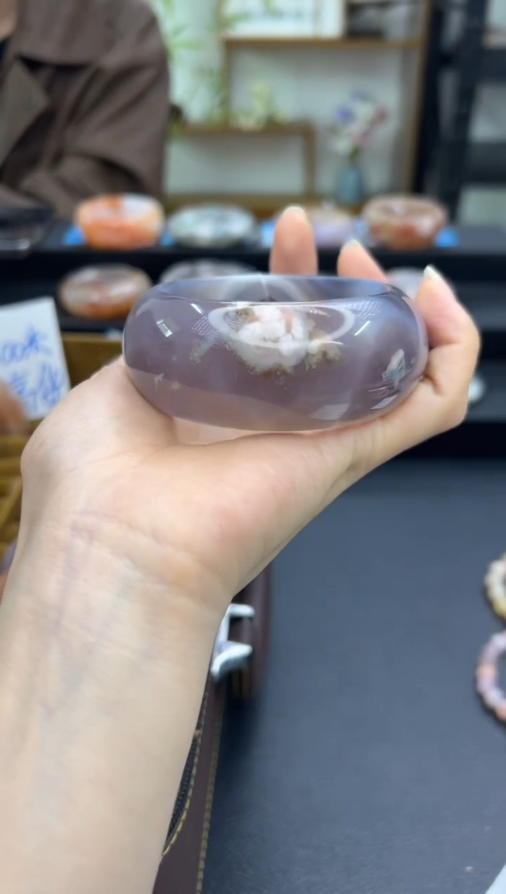 【闪购商品】石英质玉手镯未镶嵌C41(59圈)