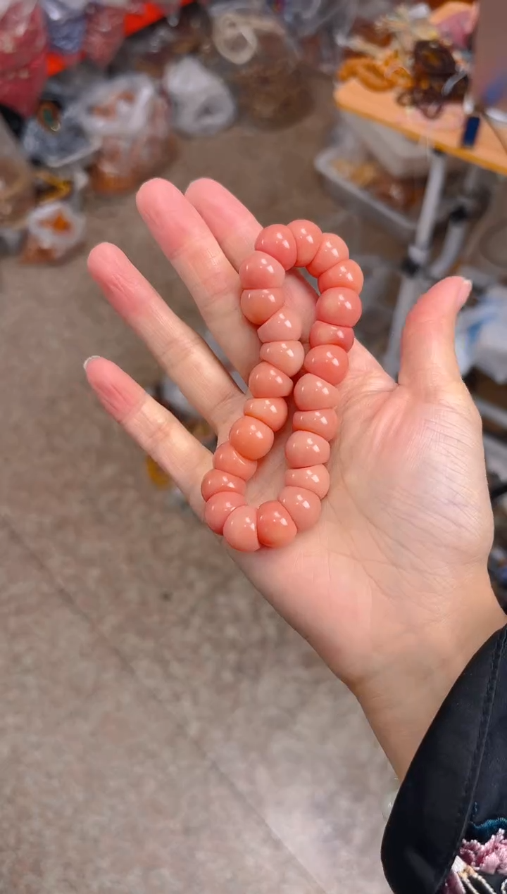 吊坠菩提根/象牙果粉色大肠