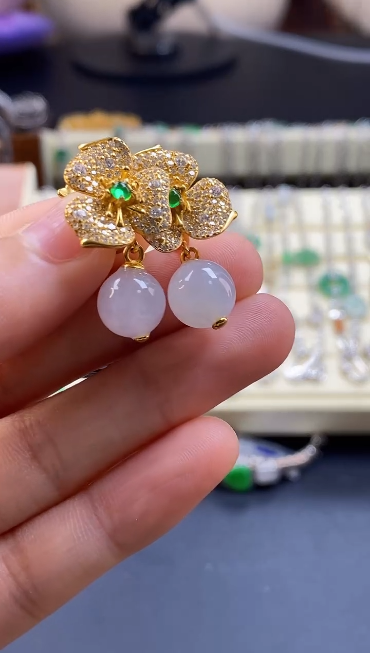 颈饰银S925镶嵌翡翠17760