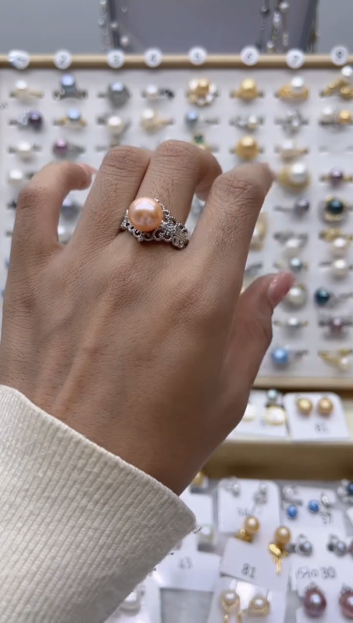 【闪购商品】淡水珍珠戒指合金36