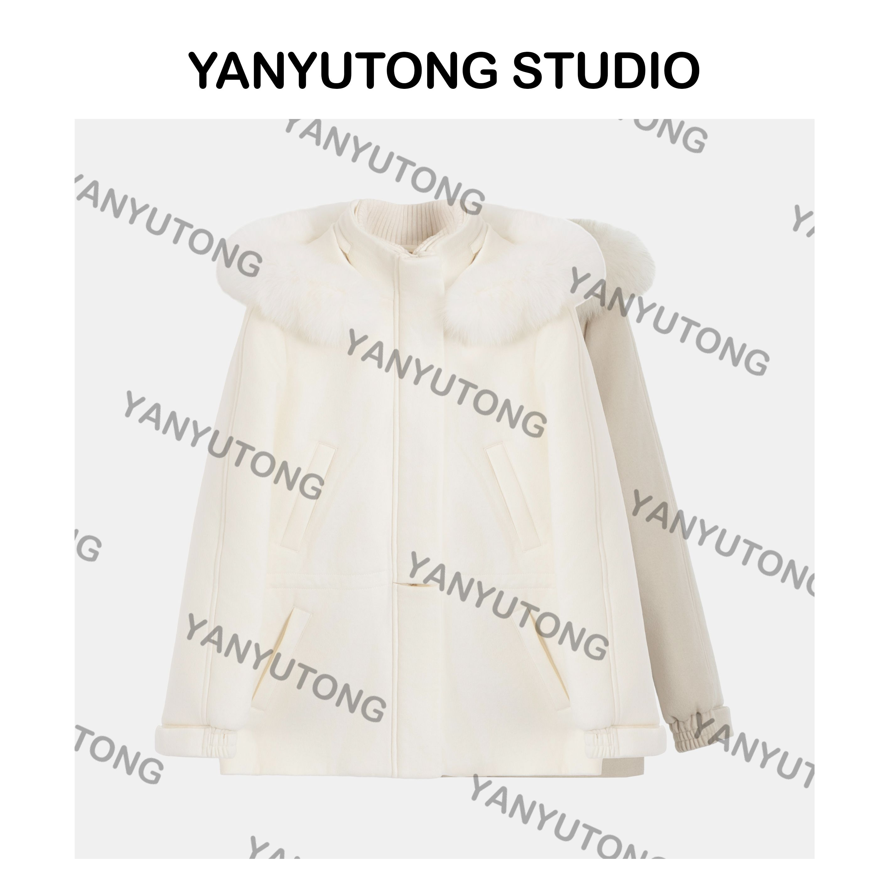YANYUTONG 【芬兰雪季】 三防多穿狐狸毛领收腰羊绒滑雪服 TT0267