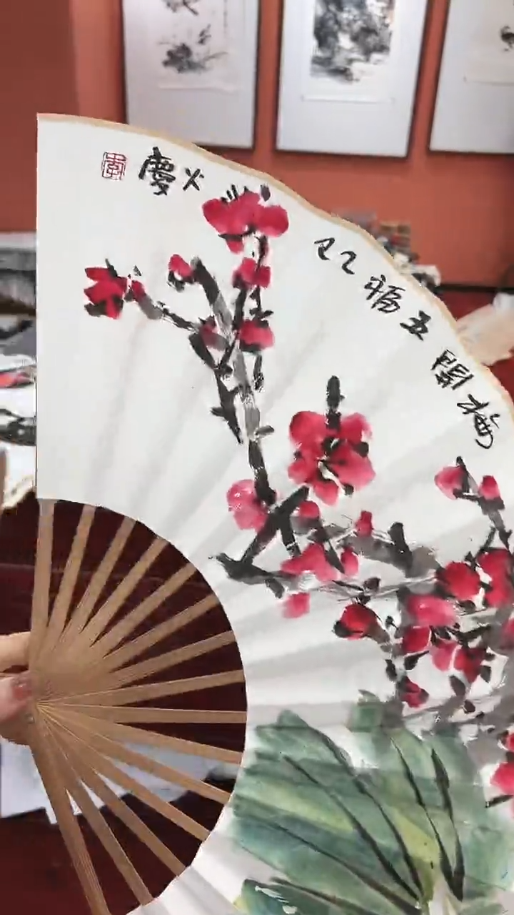 国画李火庆/国画/扇子