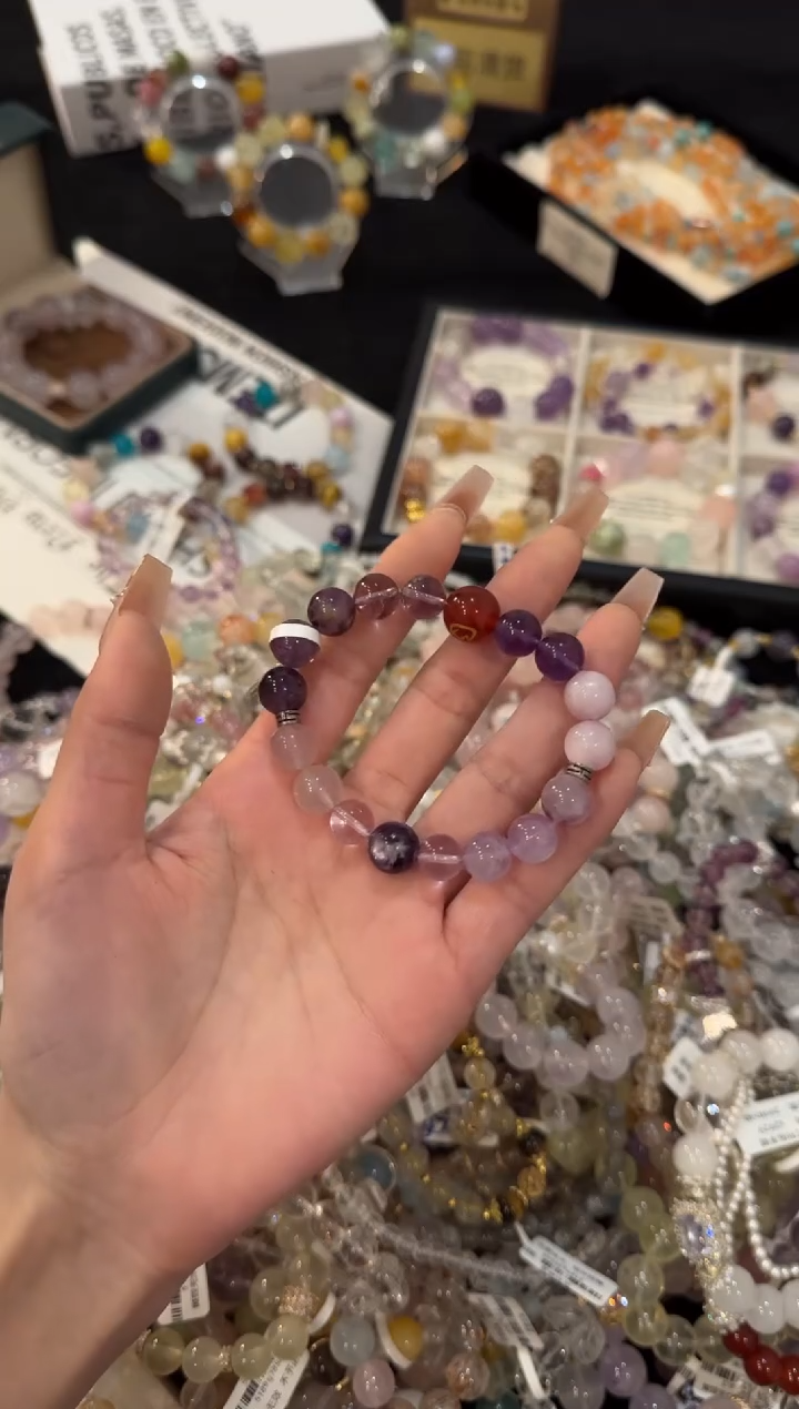 合金手链水晶多宝x1032