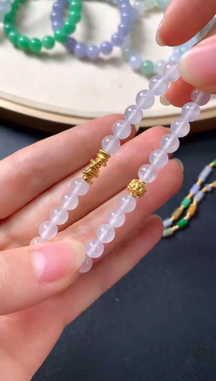 未镶嵌手串翡翠D336|7980