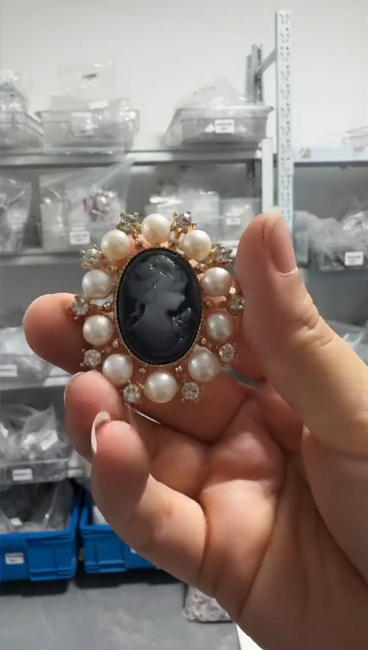 未镶嵌淡水珍珠NN珍珠胸针@@by027