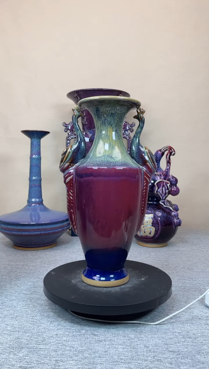 摆件陶神垕钧瓷收藏工艺品