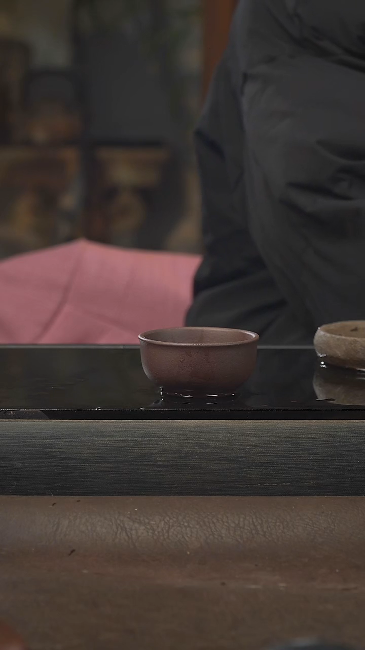 茶壶紫砂普洱杯，紫泥，50cc