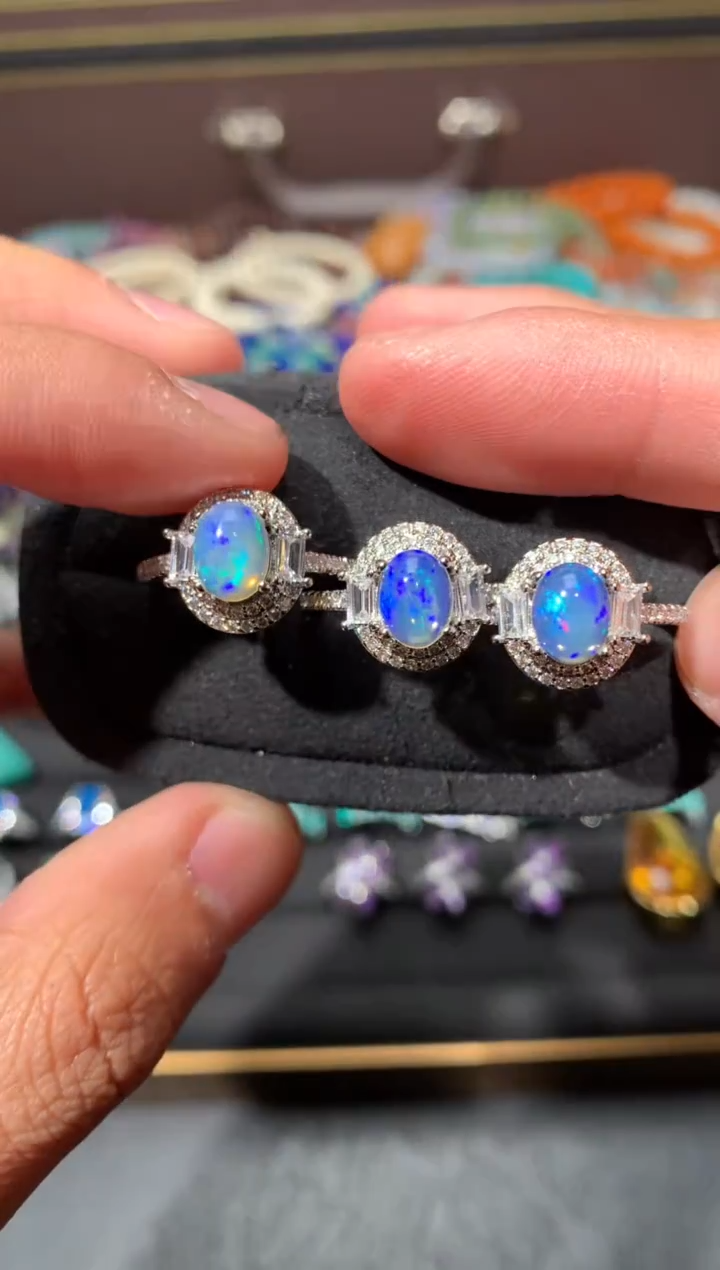 未镶嵌欧泊戒指F27【多样性发其一】