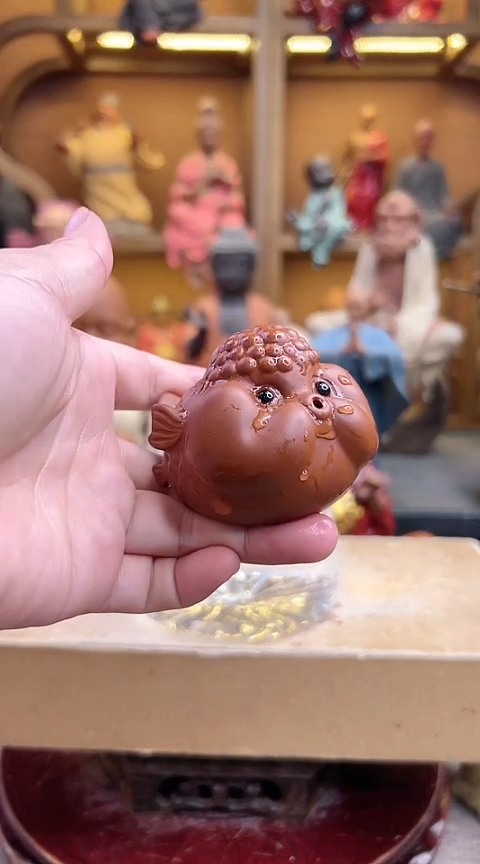 紫砂茶宠器闵茶宠摆件