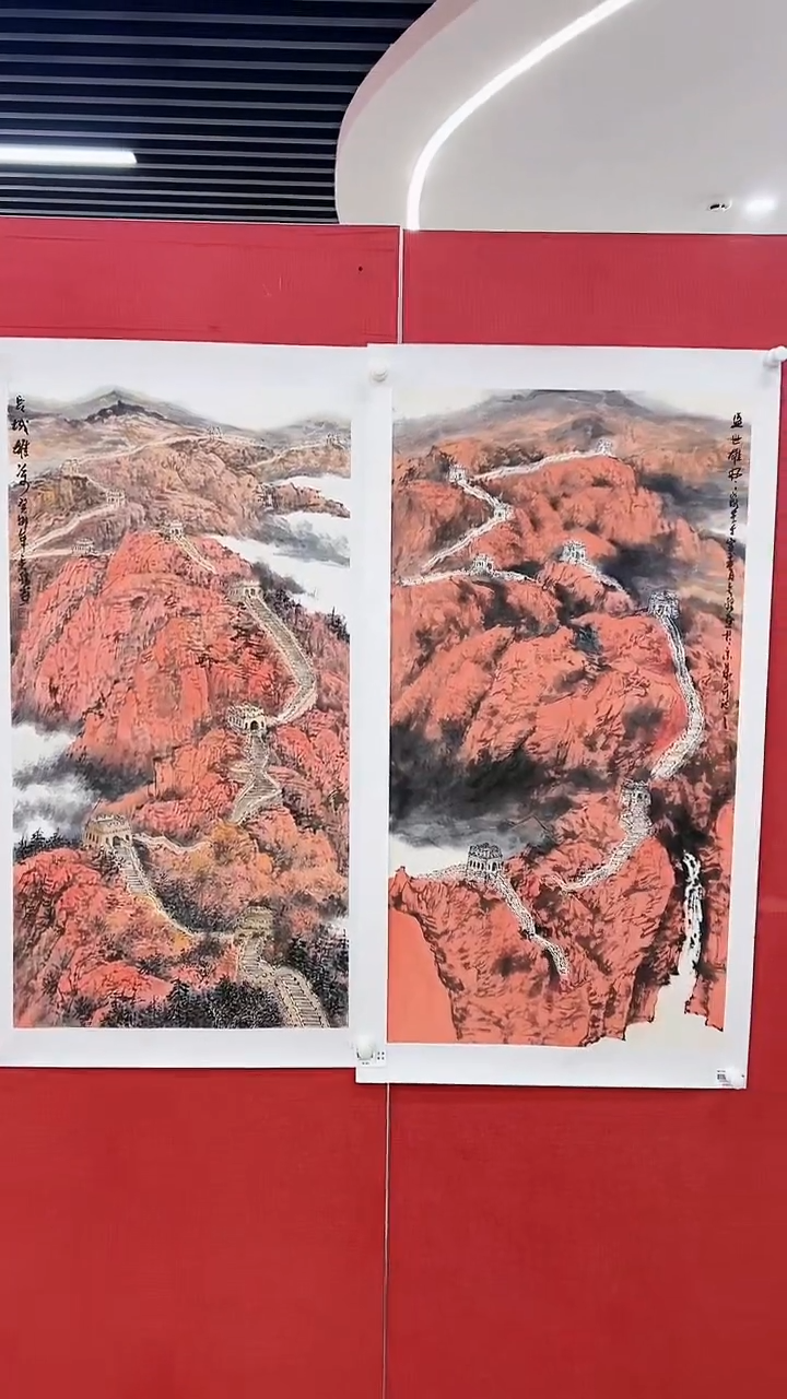 【闪购商品】绘画李长胜绘画-9平尺长城邮票作品
