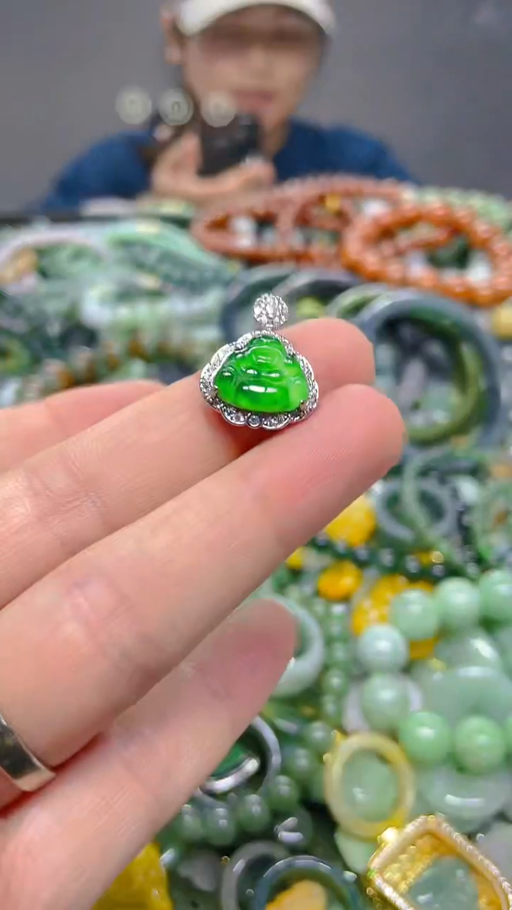 颈饰未镶嵌翡翠/ X /翡翠A货，一件也是批发价