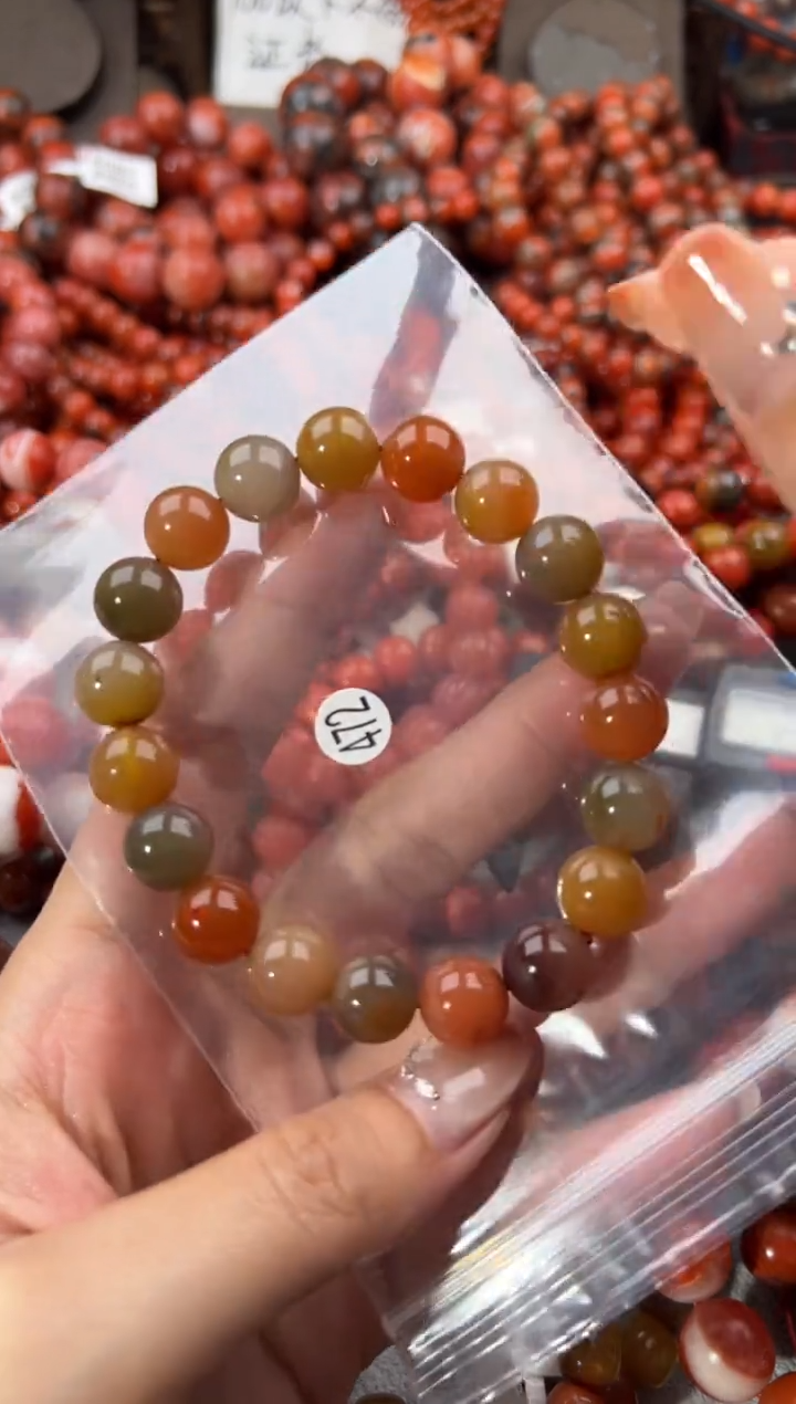 未镶嵌手串南红玛瑙10+