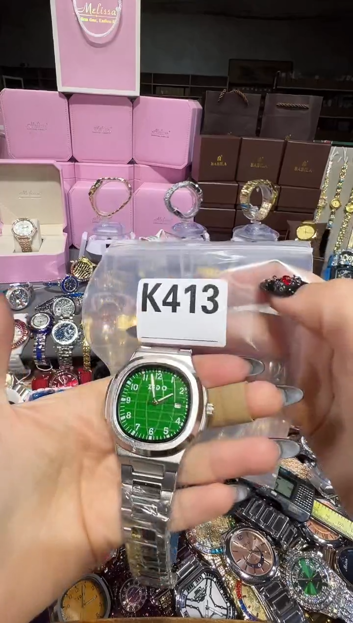 石英机芯不锈钢不锈钢直播定闪专用