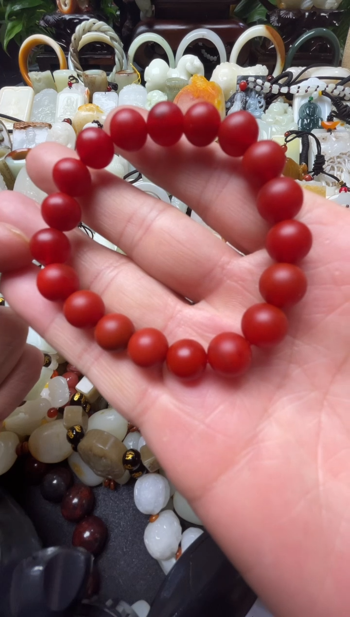 未镶嵌手串南红玛瑙手串
