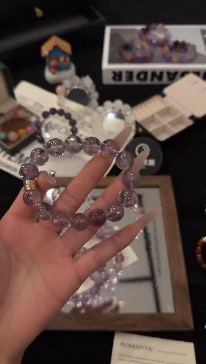 合金手链水晶紫水晶x06