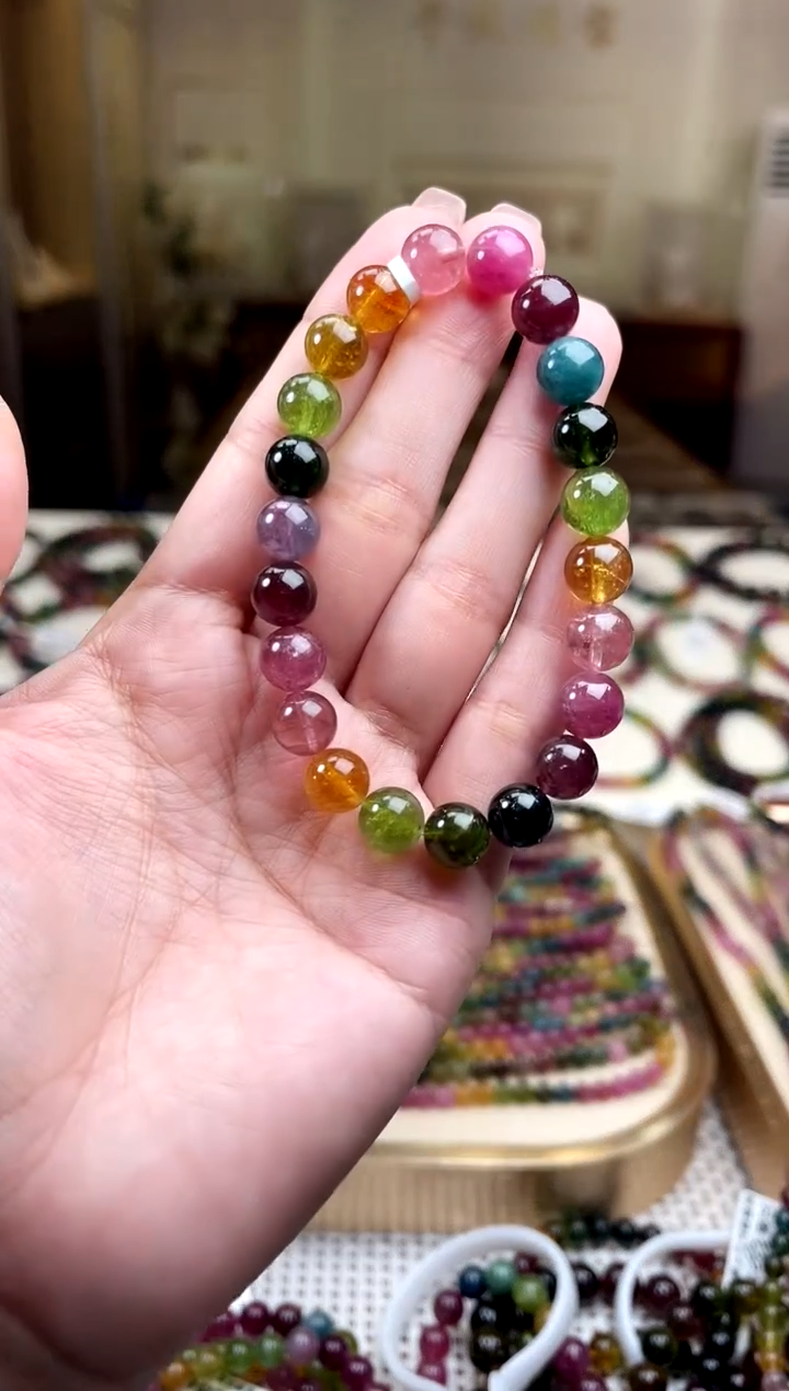 【闪购商品】/未镶嵌碧玺8mm+碧玺单圈多样性发货