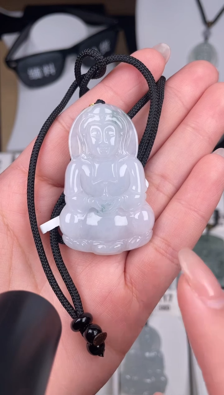 颈饰未镶嵌翡翠zw002+孤品+送同款绳子