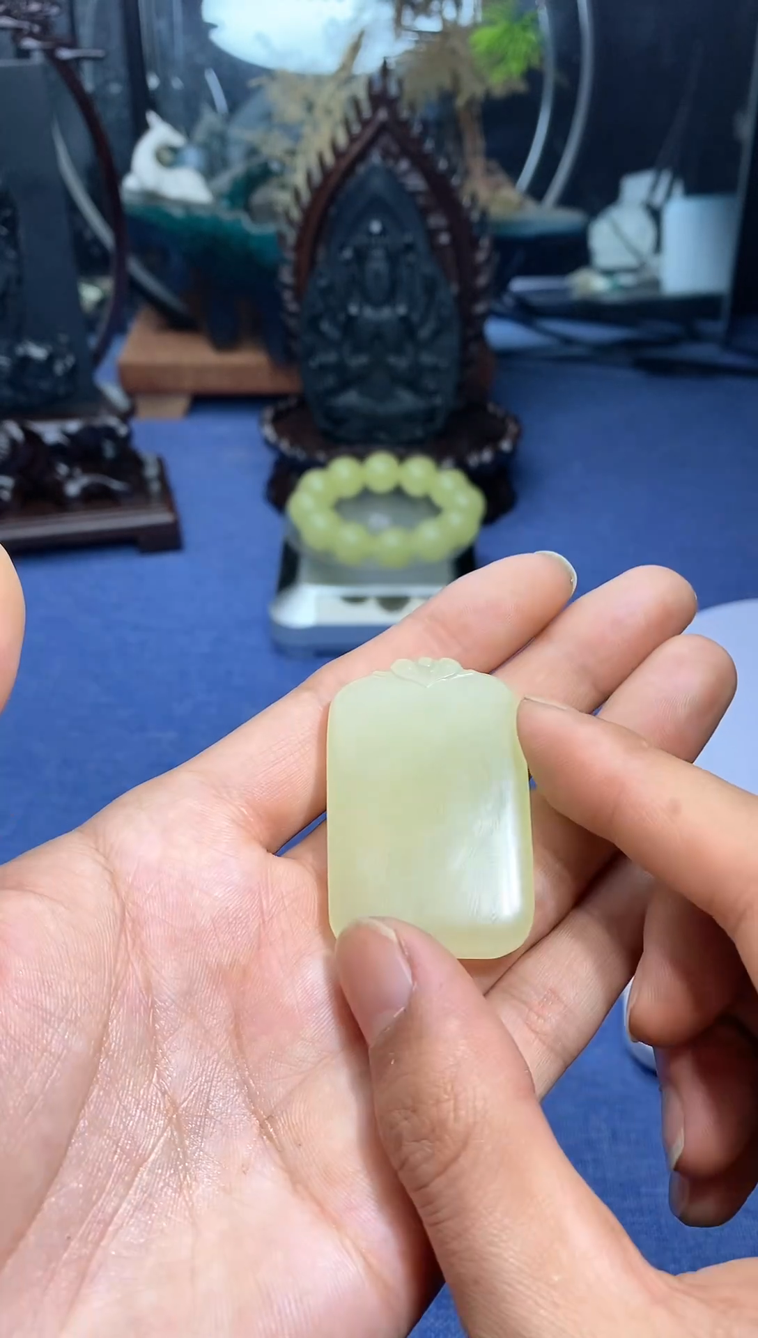 【闪购商品】和田玉颈饰未镶嵌冰清水无事3x5