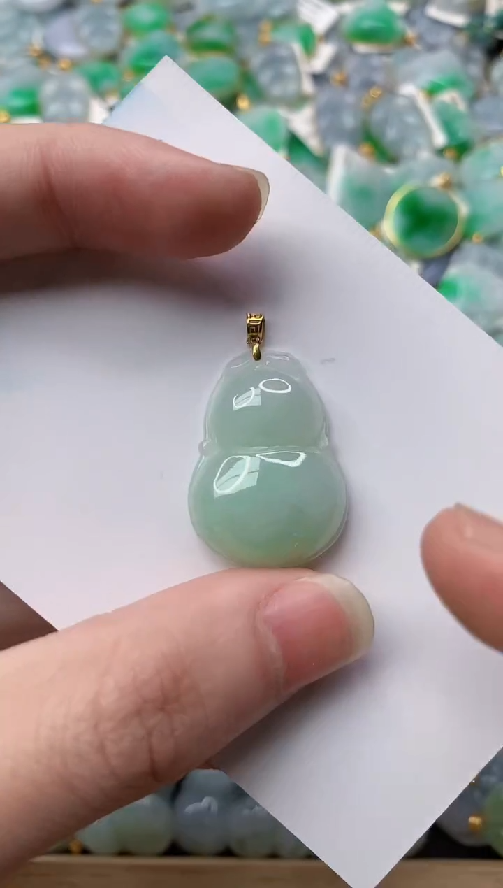 【闪购商品】翡翠颈饰18K金镶嵌75..........