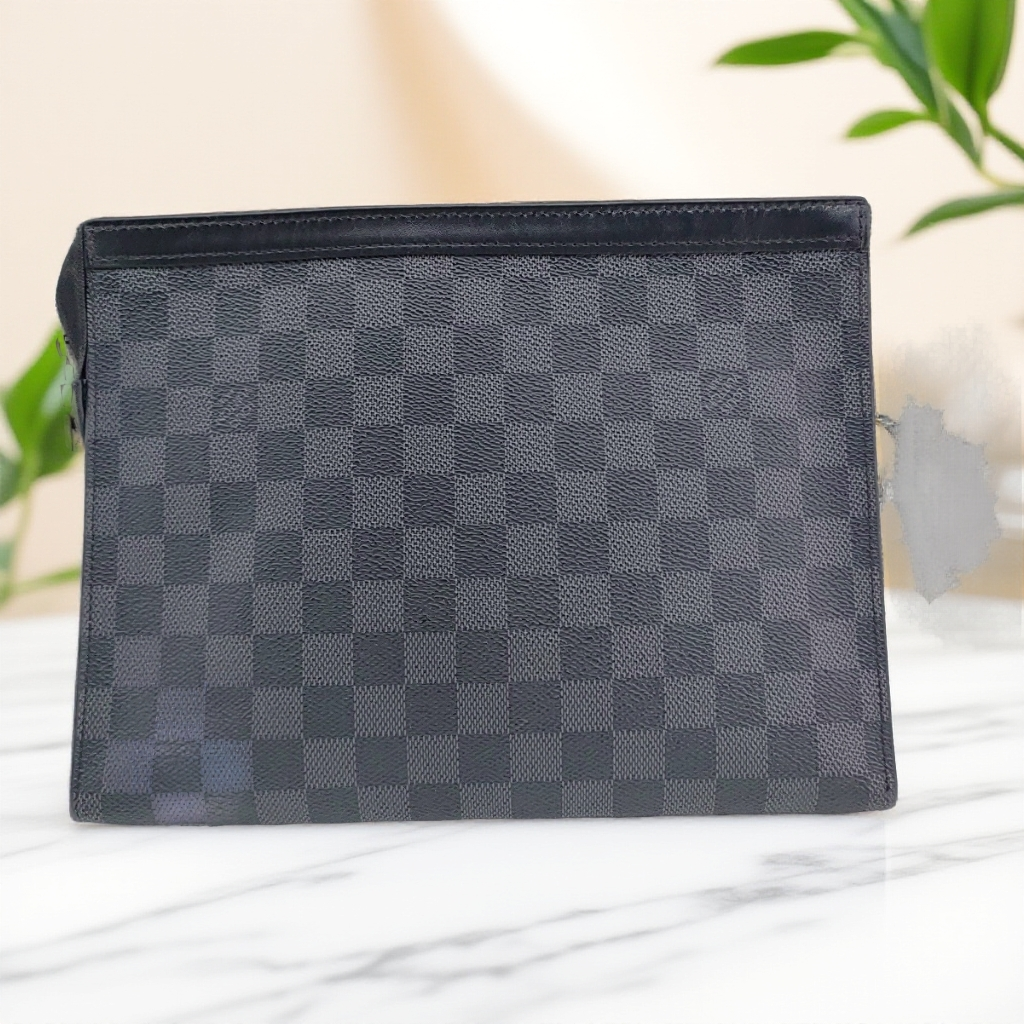 95新 LouisVuitton/路易威登  黑棋盘格洗漱 1745 5842 