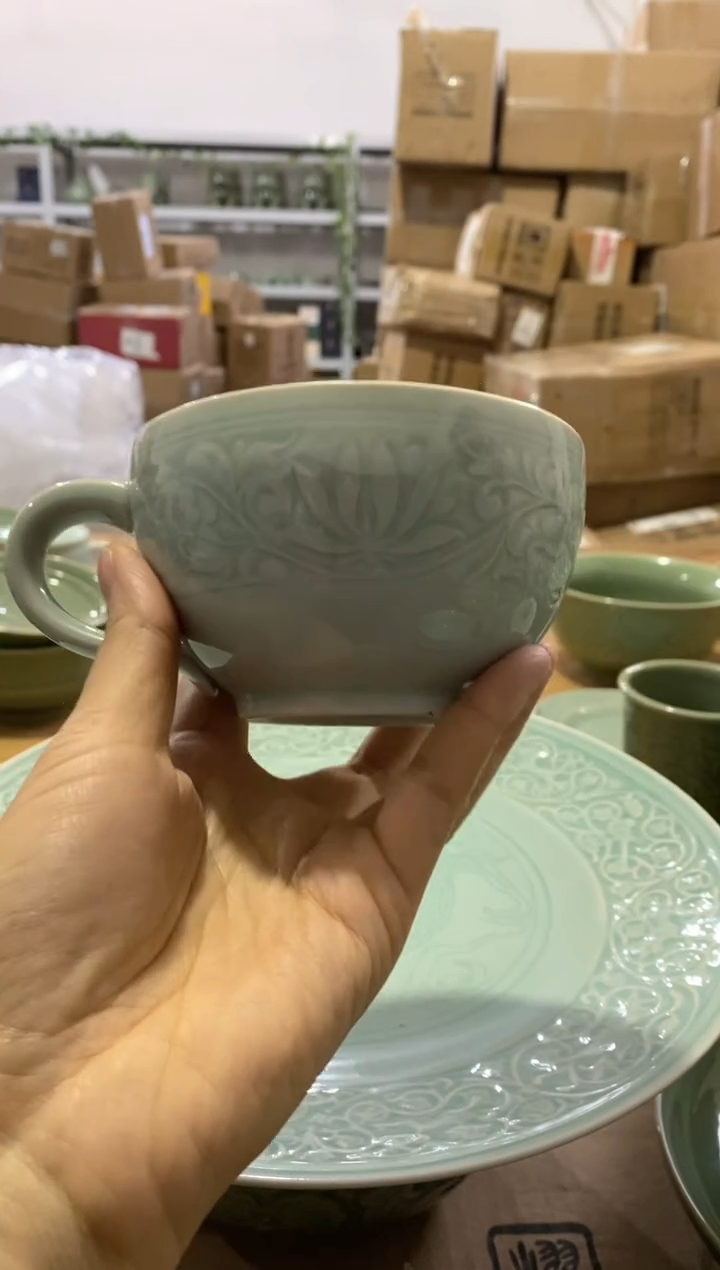 蔚*蓝【一级品】天青咖啡杯【不含托】2只