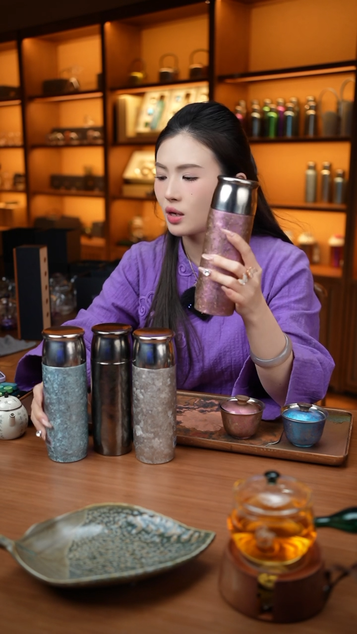 【闪购商品】390黑色保温杯链接链接