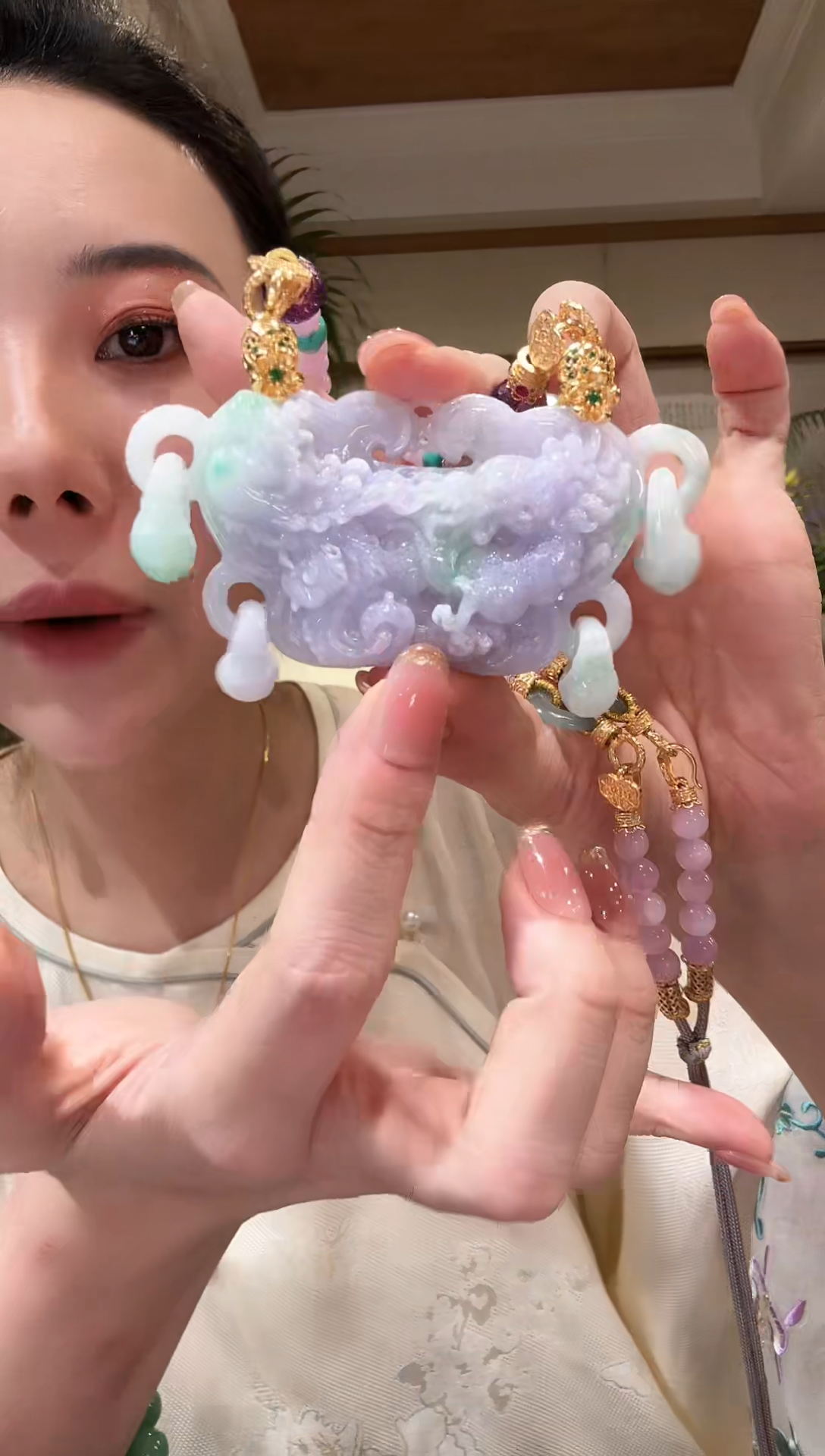 【闪购商品】翡翠颈饰未镶嵌国风