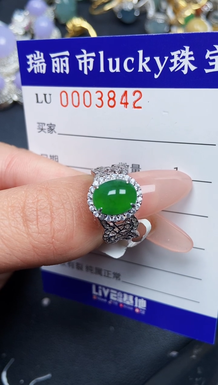 【闪购商品】翡翠颈饰银S925镶嵌3842
