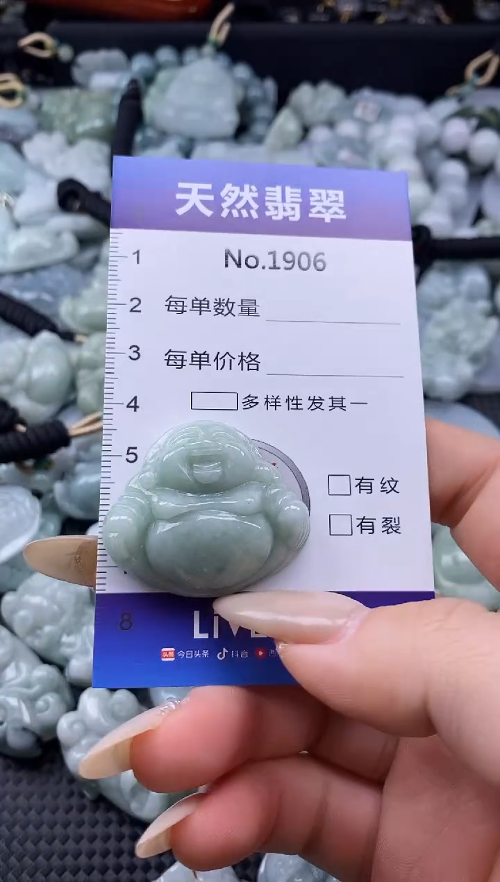【闪购商品】翡翠颈饰未镶嵌缅甸A货翡翠1906