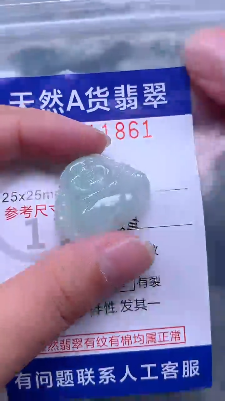 翡翠未镶嵌吊坠(不含链)1