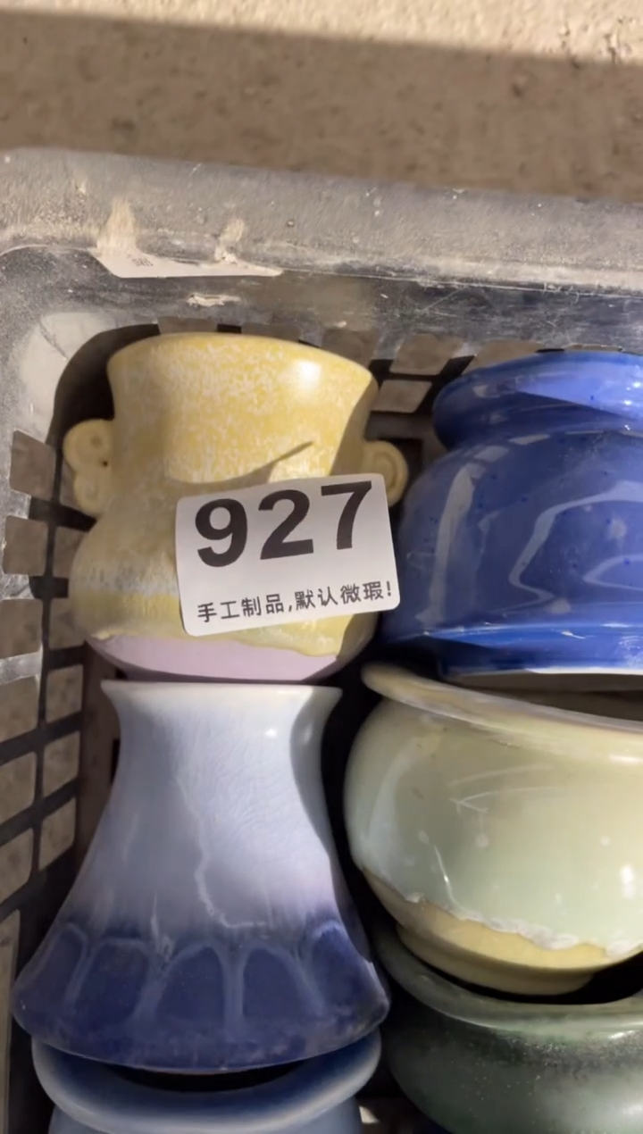 【闪购商品】摆件927瑕疵知木小芳花盆编号