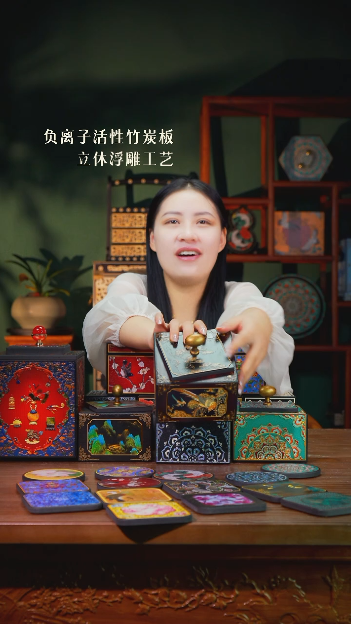 壹藏贰宝百鸟朝凤小茶叶罐