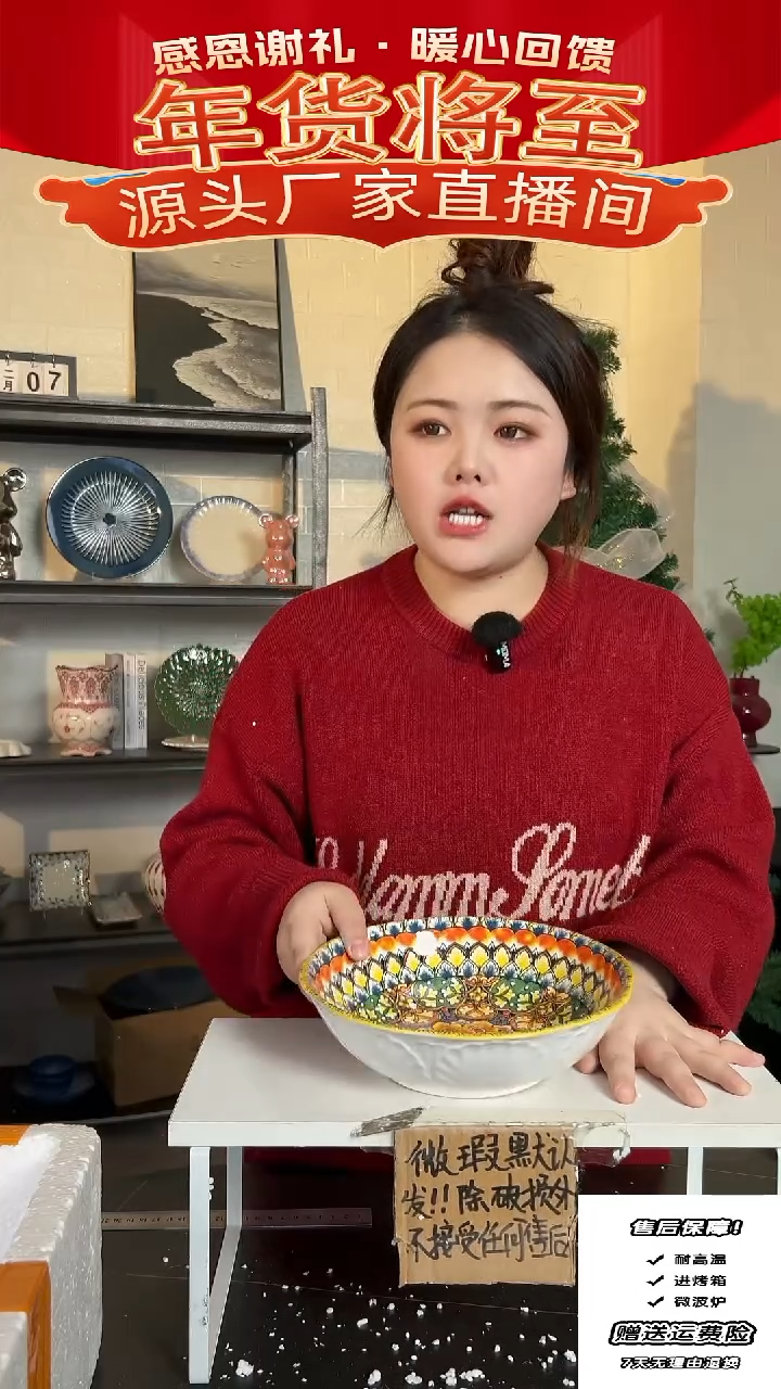 【闪购商品】瓷波西米亚9英寸汤碗