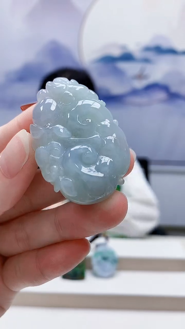 未镶嵌定制翡翠4852ry-毛货挂件98