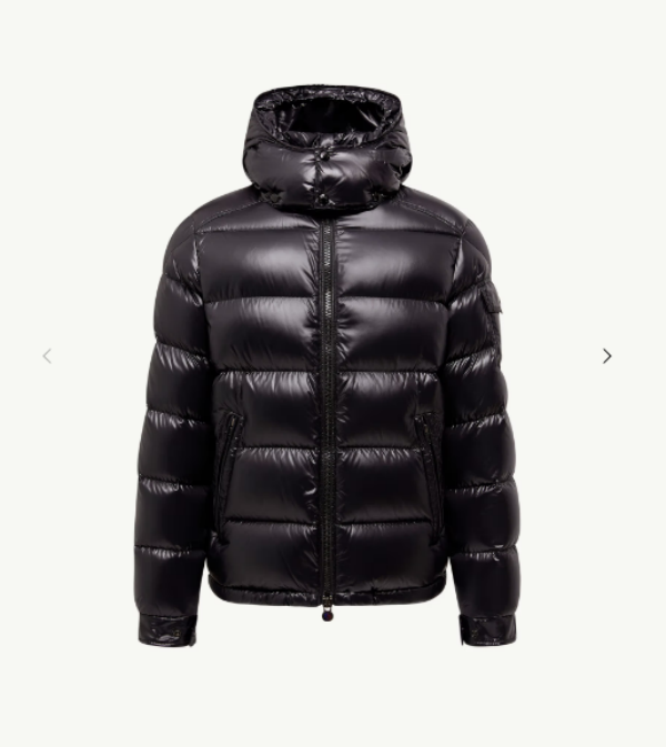 未使用 MONCLER 盟可睐 maya亮面羽绒服黑色