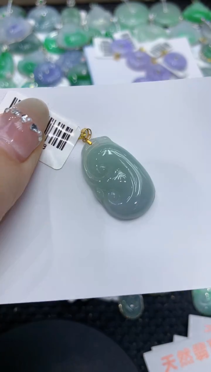 【闪购商品】翡翠颈饰18K金镶嵌 222222222