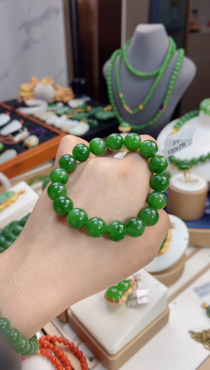 【闪购商品】和田玉手串未镶嵌12mm