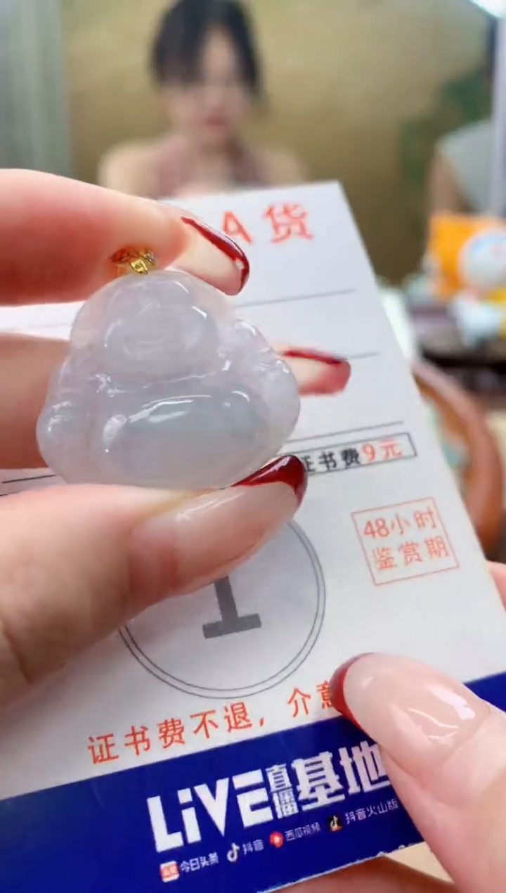 颈饰未镶嵌翡翠天然A货翡翠挂件