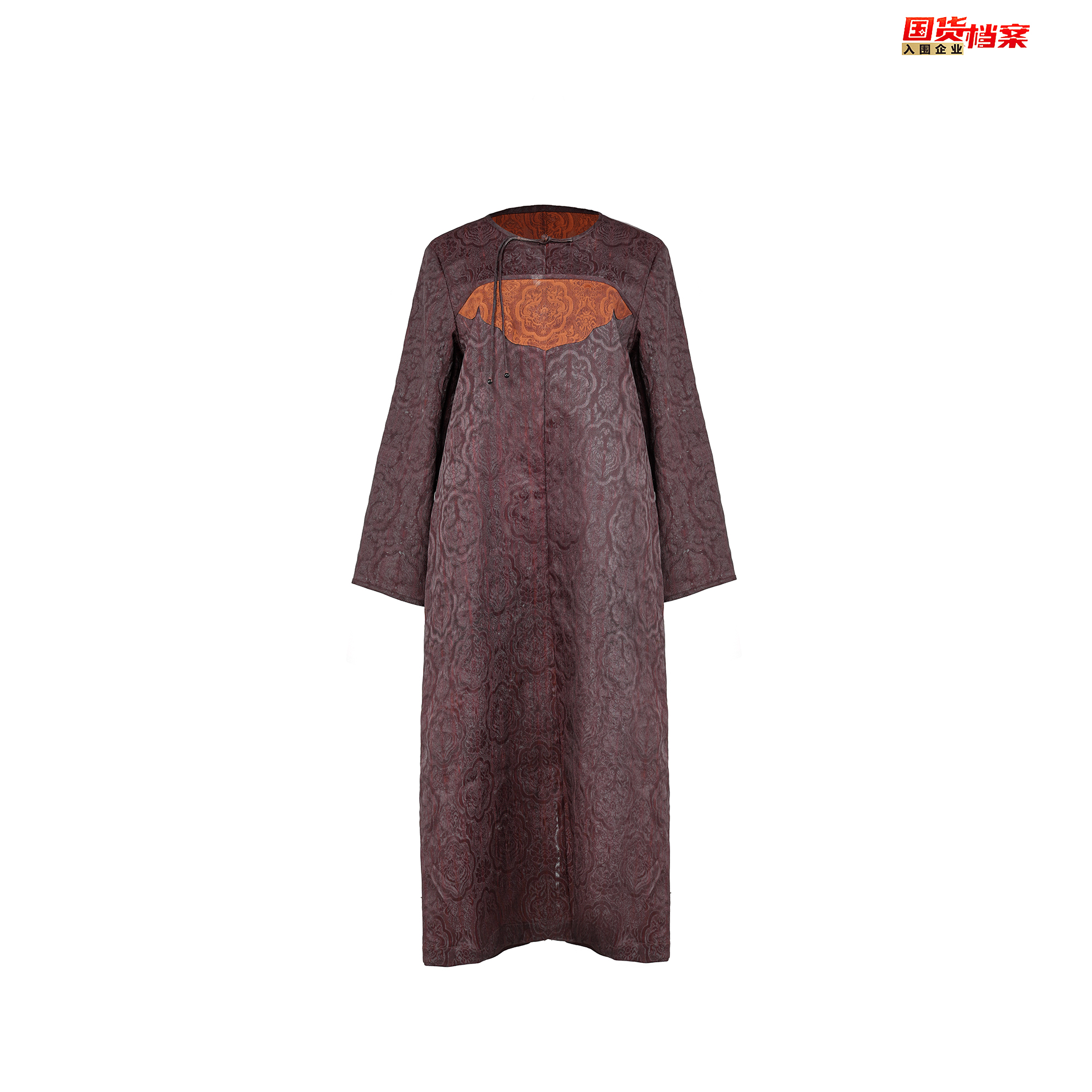 【万象有衣】八经龙凤呈祥-香云纱原浆面料设计师款连衣裙-8474