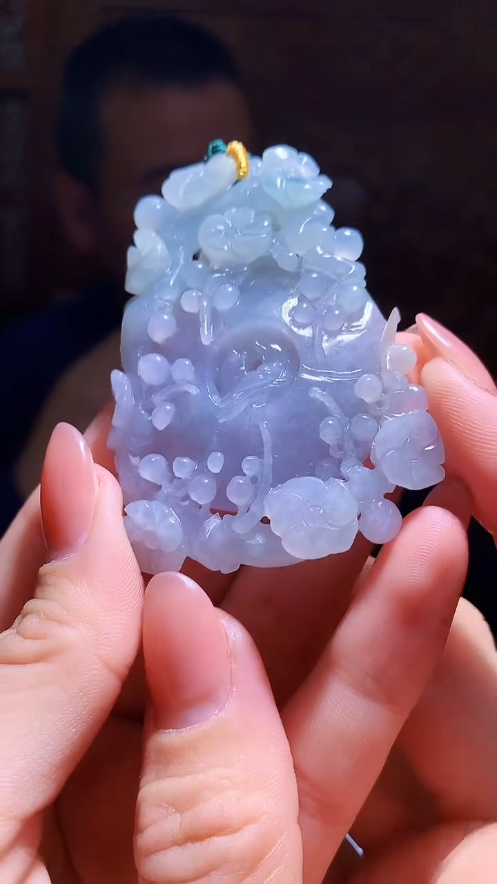 【闪购商品】定制翡翠未镶嵌1060hm-毛货挂件